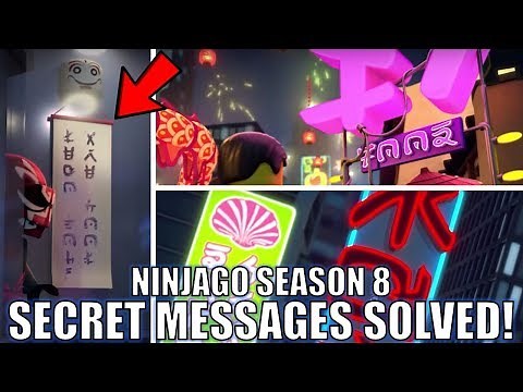 Solving 5 SECRET MESSAGES in LEGO Ninjago SEASON 8 Sons of Garmadon!