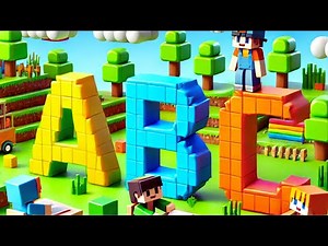 ABCs Made Fun with Minecraft! Learn the Alphabet Song for Kids |