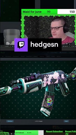 MORE Rust Anime Girl Twitch Drop Skins! #rust #rustskins #rustshorts #shorts #skins #gaming #twitch