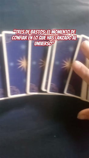 "Tres de Bastos: El momento de confiar en lo que has lanzado al Universo"Tarot #EckhartTolle