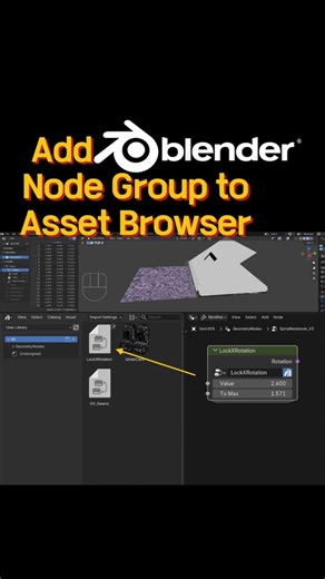 How to Add Node Group to Asset Browser