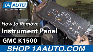 How to Replace Instrument Panel 1988-98 GMC K1500
