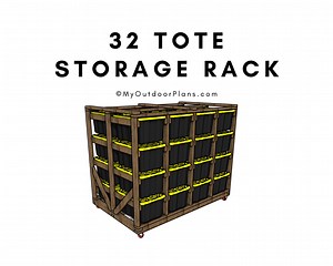 32 Tote Storage Rack Plans