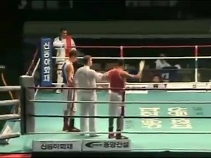 World championships 2004. 1/4 finals Khan Vs French boxer Alexis vastine. Winning the Gold medal and best boxer of the tournament. #JejuIsland #Korea #Boxing @AIBA_Boxing | Amir Khan