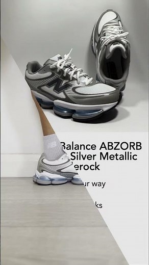 2025 New Balance ABZORB 2000 White Silver Metallic Castlerock Mini Review & On Feet