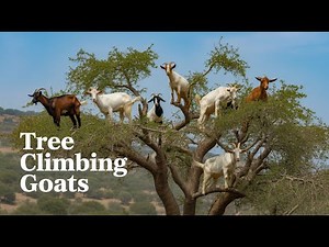 Goats In Trees Is This Real? | Goats climb argan trees to eat the argan nut
