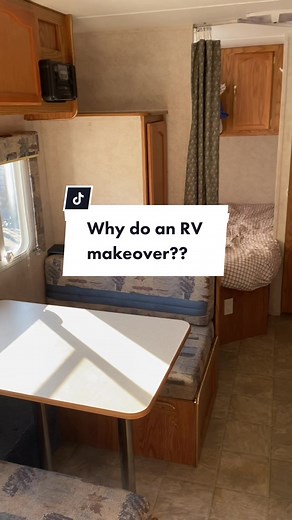 Loving the RV makeover so far!! 🙌 Follow to see us transform the rest! #modernrvmakeover #tiktokdiy #rvlife #rvmakeover #camperlife #rvrenovation #campermakeover #CapCut