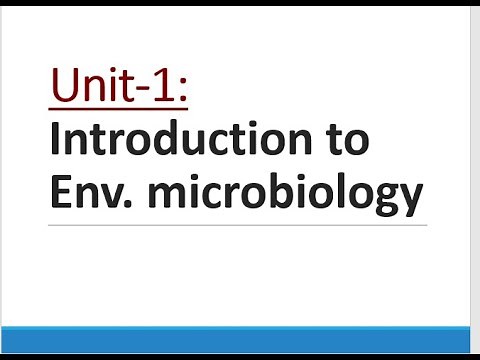 Microbiology Class - Introduction to Environmental Microbiology