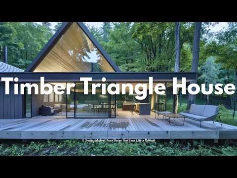 The Timber Triangle House 🌲 | A Dreamy Modern House Design That Feels Like a Retreat!