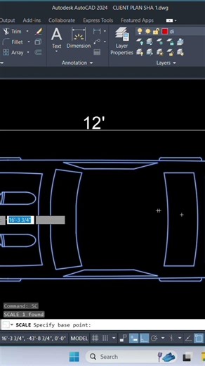 HOW TO USE SCALE TO REFRENCE COMMAND 2D OBJECT IN AUTOCAD #viral #trending #subscribe #like #views