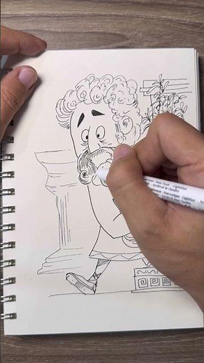 Draw Zeus! Simple drawing #lineart #art #sketch