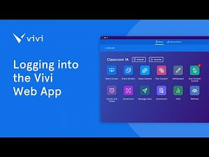 Logging Into the Vivi Web App