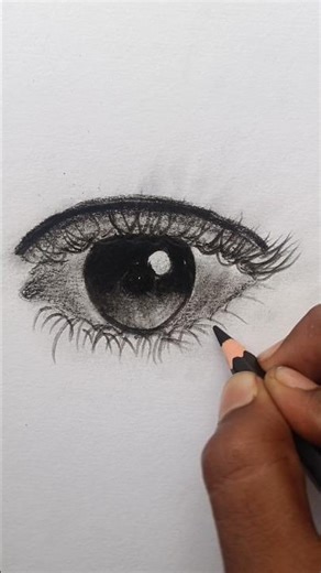 Wait for the end! 👁️ ASMR Eye Drawing #shorts #drawing #asmr