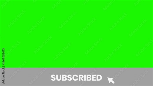 Subscription button animation that slides up from the bottom, plus click animation