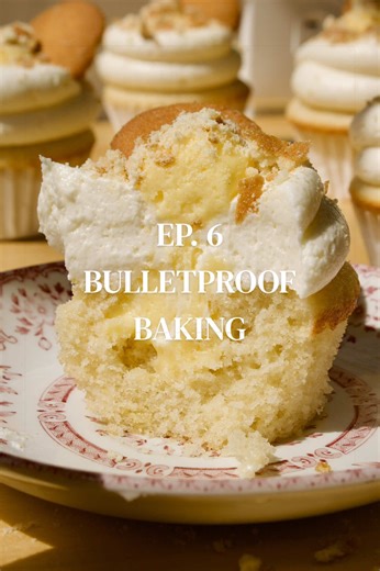 EP. 6 - Banana Pudding Cupcakes 🍌 Here’s what you’ll need: For the Filling: - 3.4oz pack instant vanilla Jell-O pudding mix - 2 cups heavy cream (473ml) For the Cake: - 1 1/2 cup @swansdowncakeflour cake flour (195g) - 1 cup granulated sugar (210g) - 1/4 tsp baking soda (1g) - 1 1/4 tsp baking powder (5g) - 1/4 tsp fine salt (1g) - 3/4 cup melted unsalted butter (170ml) - 2 room temperature large eggs - 3 tsp vanilla extract (15ml) - 1 tsp @McCormick Spices banana extract (5ml) - 1/2 cup room t