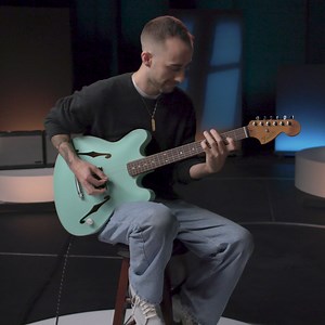 The time has finally arrived! Introducing the Tom DeLonge Starcaster. As seen on tour with blink-182, this one-of-a-kind Starcaster features a “C” neck shape, 12”-radius rosewood fingerboard and DeLonge’s logo on the neckplate. See all the colorways and learn more at Fender.com. | Fender