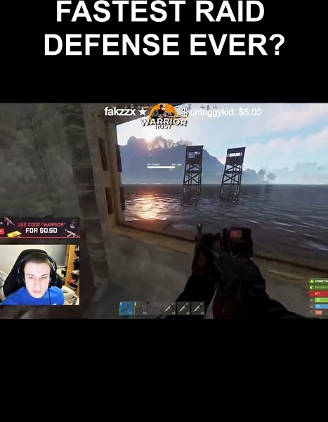 Fastest Raid Defense in Rust #rust #rustgame #clutch #fyp #playrust #twitch #foryou #gaming #viral #rustclips