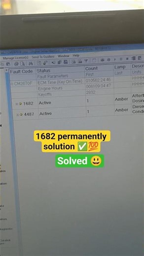 1682 fault code Tata truck #cumminsengine #dtc #faultcode #1682 #bs6