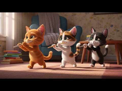 🎵 Kittens Learn to Play Flute! A Magical Music Adventure for Toddlers