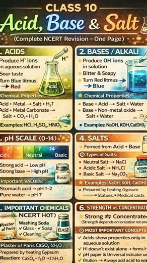 CLASS 10 CHEMISTRY ACID BASE SALT #chemistry#class10th#exam #trending#trendingshorts #acidbasesalt
