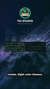 TUI Studio: Figma for the Terminal #shorts