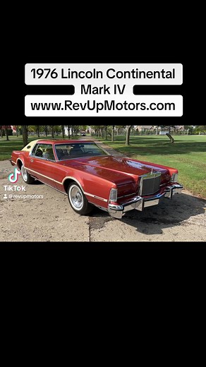 1976 Lincoln Continental Mark IV. Ultra Rare Color. Original Low Mile Survivor. Available from Rev Up Motors. #revupmotors #barrettjackson #mecumauctions #slowride #classiccar #classiccars #originalcars #vintagecar #survivorcar #lincoln #lincolncontinental #continentalmarkiv #markiv #70scars | Rev Up Motors
