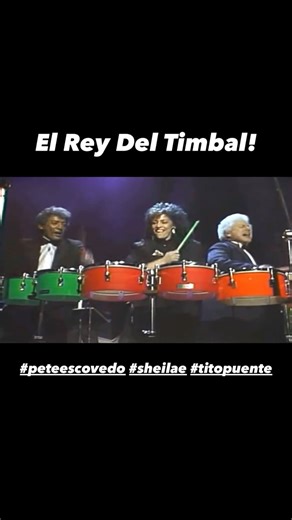 Howard Alper on Instagram: "In this clip, three great musical percussionists, Tito Puente, Sheila E and Pete Escovedo, collaborate on "El Rey Del Timbal" - truly explossive percussive force! Tito Puente, was a Puerto Rican musician, songwriter, bandleader, timbalero, and record producer. He composed dance-oriented mambo and Latin jazz music. He was also known as “El Rey de los Timbales,” or “The King of the Timbales.” Sheila E. is an American singer, songwriter, musician, and actress. Regarded a