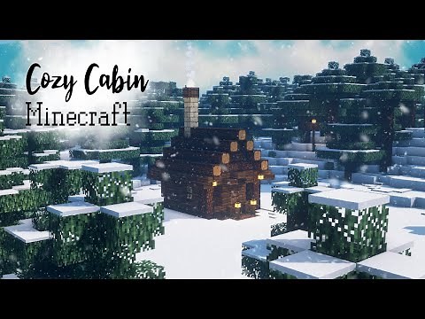 Minecraft Snowy Log Cabin Tiny House ❄️🎄🦌 Christmas Holidays Xmas Easy Winter ❄️ by Kelpie The Fox