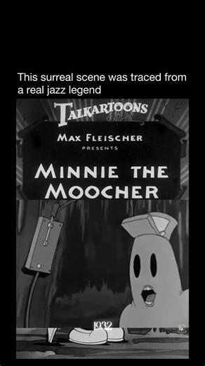 Songs on Instagram: "Minnie the Moocher is a Fleischer Studios masterpiece that reshaped what animation could be. Featuring jazz legend @cabcalloway the short opens with a rare live-action performance before dissolving into pure surrealism. Using rotoscoping, animators traced Calloway’s movements to create the hypnotic, snake-like dance of the ghostly walrus — one of the most iconic images in early animation history. The cartoon follows Betty Boop, newly established here as a fully human star, a