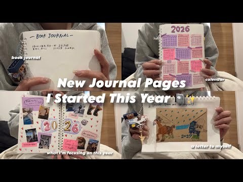 [Notebook Introduction📖💫] Introducing six new pages I started this year ✌🏻 Calendar/Book Record/T...