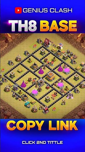 Th8 New War and Trophy Pushing Base! #th8base