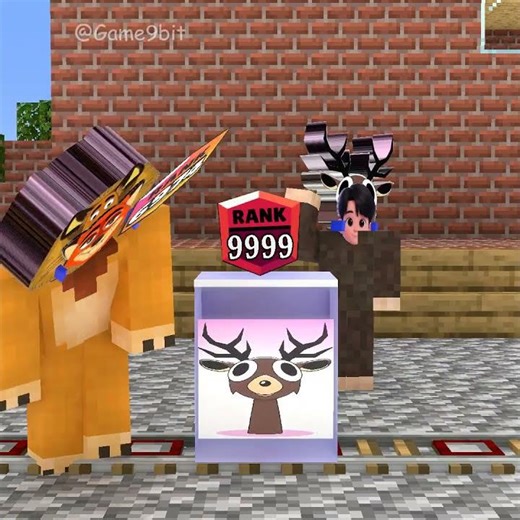 Fake Sprunki Nick and Fake Jinu guess the character in the box to level up their rank! 😄😁