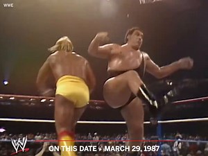 OTD: Hulk Hogan body slams Andre the Giant