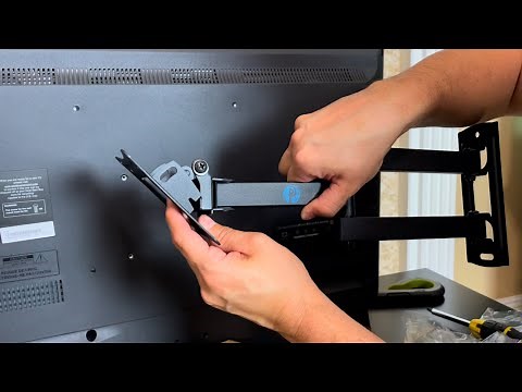 Full Motion TV Mount for 13-42 Inch TV's | Setup, Unboxing & Review of Pipishell TV Wall Mount