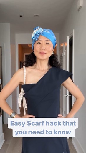 44K views · 4K reactions | This is such an easy scarf hack that will totally elevate your scarf headband look. All you need is a nice scarf and a hair pin. It’s perfect for a summer look. A designer scarf headband easily costs up too $500 and money saved螺 . . . . . . #scarfhacks #scarfhead #scarffashion #stylehacks #summerlook #fashionhacks #styletips #scarftutorial #headbandstyle | 50plusdaily | Facebook