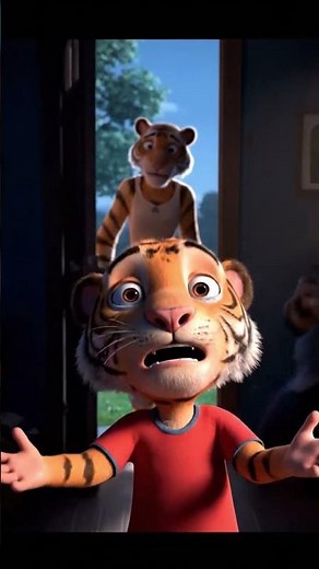 “Emotional Tiger Family Story 🐯💔 | Heartbreaking Father & Son Bond | 3D Animated Short Film”