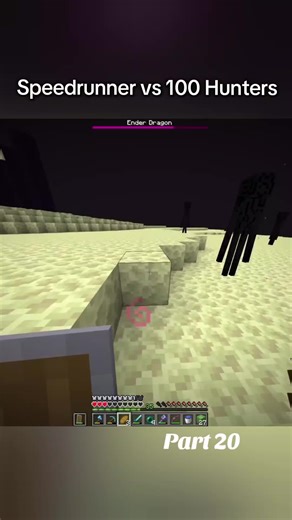 Speedrunner Challenge: Outsmarting 100 Hunters in Minecraft