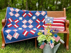 4th of July Night Sky Patriotic Quilt Kit - Easy Piecy Quilts - Finishes at 72"x86" - Etsy