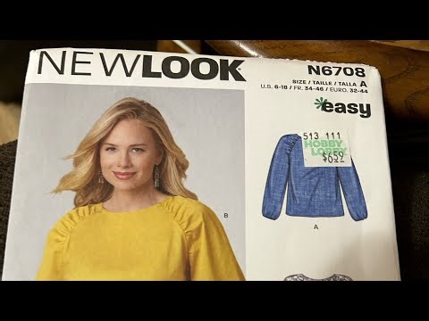New Look # N6708 tutorial, sew along