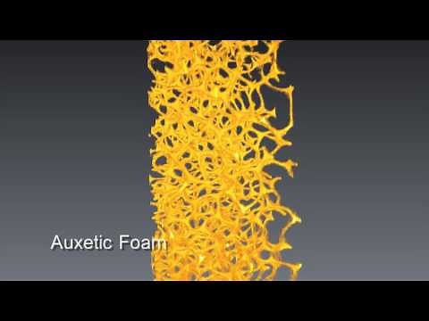 The strange behaviour of auxetic foams