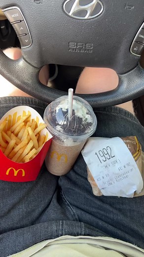 mcdonalds triple cheeseburger, fries, and oreo mcflurry #mcdonalds #cheeseburger #fries #oreo #mcflurry #fyp #foryou #foodtok #food