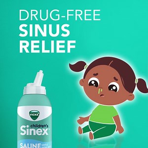 293K views · 25 reactions | Try Sinex Children’s Saline Nasal Mist, from Vicks. Fast, drug-free relief for everyday stuffy little noses. For kids age 1 & up. | Sinex | Facebook