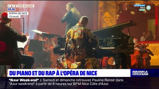 Nice: le pianiste Sofiane Pamart accompagne des rappeurs à l'opéra