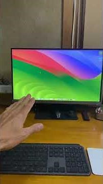 Changed my main monitor from a 24-inch HD monitor to a 27-inch 4K monitor #shorts
