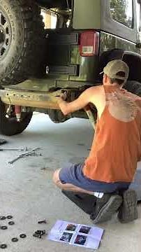 07-18 Jeep JK rear barricade bumper install