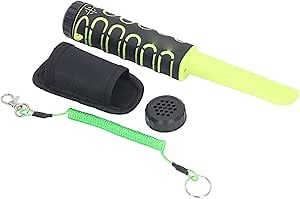 Metal Detector Pinpointer, IP68 Professional Fully Waterproof High Accuracy Handheld Pin Pointer Wand, Search Treasure Hunting Pinpointing Finder Probe for Adults, Kids,Green