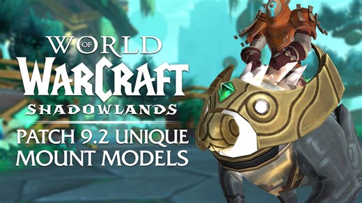 The 13 new unique mount models of patch 9.2 - in-game preview | Shadowlands