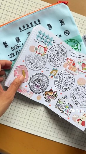 Japan Stamp Collection Notebook Flip-Through | Rainbowholic Shop