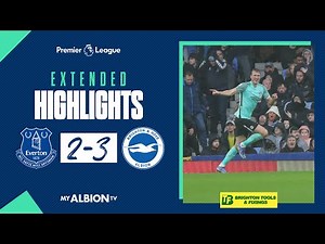 Extended PL Highlights: Everton 2 Albion 3