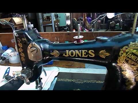 Hand Crank Sewing Machine , using one. Basic level.
